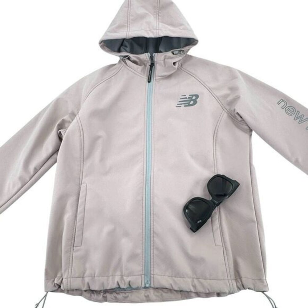 New Balance Softshell Athletic Jacket Lt Pink Hoo… - image 2